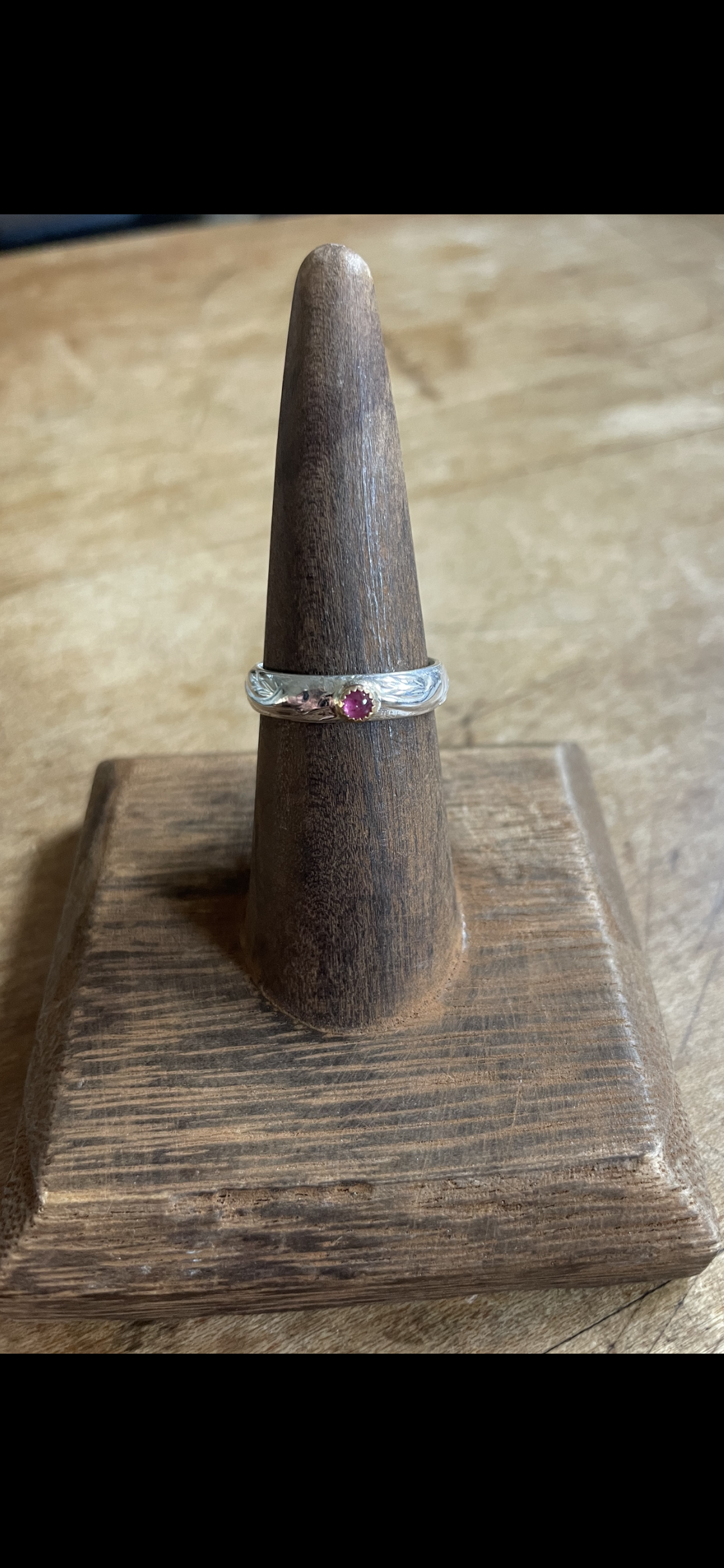 Sterling Silver, 14K Gold, Ruby Ring, .925 Sterling Silver, 14K Gold, Handmade Ring, Hand Made Gemstone Ring, Ruby, Gold, Silver Ring